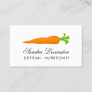 Buscar veganos tarjetas de visita Zanahoria