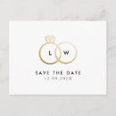 Buscar anillos entrelazados invitaciones Minimalista
