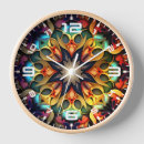 Buscar caleidoscopio relojes de pared Flor