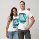 Buscar lobo ártico camisetas Luces del norte