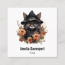 Buscar brujas tarjetas de visita Gato negro
