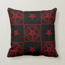 Buscar satánico cojines Pentagram