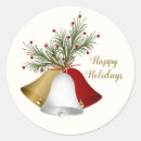 Buscar campanas de navidad pegatinas Rojo