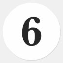 Buscar números 6 pegatinas Seis