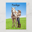 Buscar niña postales Caballo