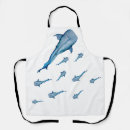 Buscar ballena delantales Acuarela