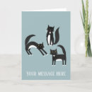 Buscar saludo del gato tarjetas Lindo