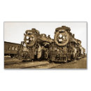 Buscar tren tarjetas de visita Vintage