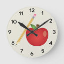Buscar manzana roja relojes de pared Profesor