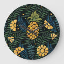 Buscar piña tropical relojes de pared Acuarela