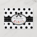 Buscar polkadot tarjetas de visita Blanco