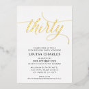 Buscar invitaciones 30 cumpleaños Minimalista