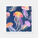 Buscar medusas servilletas Acuarela