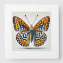 Buscar butterfly relojes de pared White