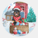 Buscar perro de rottweiler pegatinas Navidades