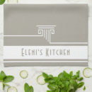 Buscar griego paños de cocina Blanco