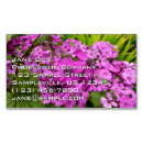 Buscar flores púrpuras tarjetas de visita General y unisex