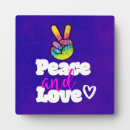 Buscar signo de la paz placas fotograbadas Paz y amor