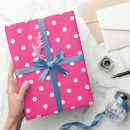 Buscar fucsia y blanco papel de regalo Patrón