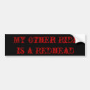 Buscar el brunette pegatinas parachoque Redhead