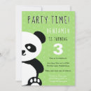 Buscar panda linda invitaciones Cualquier niño