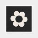 Buscar flor blanca servilletas Retro