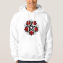 Buscar rosas rojas sudaderas Negro