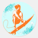 Buscar el practicar surf pegatinas Onda