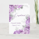 Buscar púrpura boda tarjetas Floral