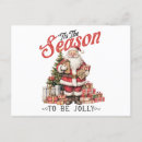 Buscar vintage santa postales Acuarela