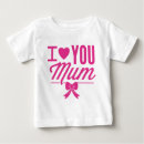 Buscar amo a mi mamá bebe camisetas Corazón