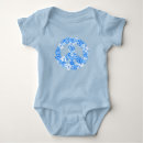 Buscar símbolo de paz bebe ropa Azul