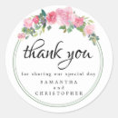 Buscar floral moderno boda pegatinas Rosa