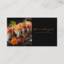 Buscar restaurante sushi de tarjetas de visita Alimento