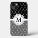 Buscar monograma ipad fundas Blanco y negro