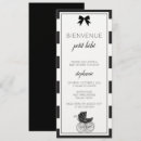Buscar francés 10x23 invitaciones Negro