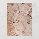 Buscar mapa del mundo histórico postales Vintage