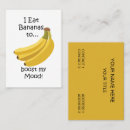 Buscar plátanos tarjetas de visita Fruta