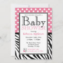 Buscar estampado de zebra y rosa invitaciones Invitados