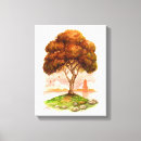Buscar árbol japonés lienzos Acuarela