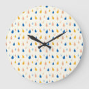 Buscar gotas lluvia de relojes de pared Patrón