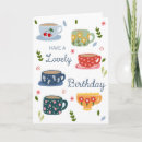 Buscar tazas de té tarjetas Lindo