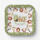 Buscar giraffe papel platos Uno salvaje