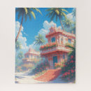 Buscar paisaje tropical puzzles Floral