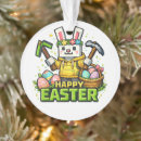 Buscar conejo de pascua adornos Feliz