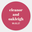 Buscar divertido boda pegatinas Tipografía audaz