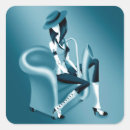 Buscar música jazz pegatinas Azul