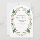 Buscar pájaros coloridos invitaciones Floral
