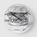 Buscar hamburguesa relojes de pared Lechuga
