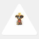 Buscar perro triangulares pegatinas Cachorro